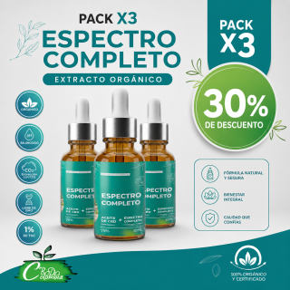 Pack Aceite Espectro Completo 75%